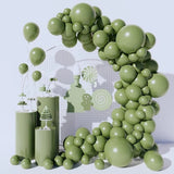 elvesmall Sage Green Balloon Arch Yellow White Gold Balloons Garland Kit Baby Shower Gender Reveal Decoration Jungle Theme Party Globos