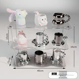 elvesmall  -  INS advanced acrylic desktop storage rack Cup storage cup holder bedroom and household acrylic perfume display shelf Decoration