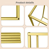 elvesmall  10 pcs Column Vases Gold Centerpieces for Table Metal Flower Stand Centerpieces for Tables Party Floral Stands for Flowers