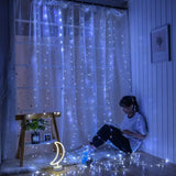 elvesmall  Christmas Lights Curtain Garland Merry Christmas Decorations For Home Christmas Ornaments Xmas Gifts Navidad New Year Decor