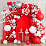 elvesmall Christmas Balloons Garland Green Red Box Candy Balloons Arch Santa Reindeer Star Foil Ballon New Year Christmas Party Decor 2025