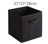 elvesmall Foldable Fabric Storage box Cube Bins Cloth Organizer storage Baskets Folding Nursery Closet Drawer Features Dual Handles