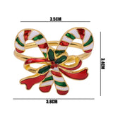 elvesmall  Christmas Napkin Rings Gold Zinc Alloy Bling Napkin Buckle for Christmas Wedding Table Party Decoration New Year Napkin Holder