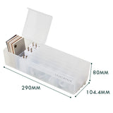 elvesmall Cable Storage Box Transparent Plastic Data Line Storage Container for Desk Stationery Multifunctional headset Data charging line