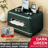 elvesmall Desktop Tissue Box Removable Slight Luxury Decorative Handkerchief Case Paper Storage Box Home Office Car Nordic Plastic Holder
