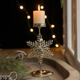 elvesmall Christmas Golden Wrought Iron Candlestick Star Elk Christmas Tree Candle Holder Merry Christmas New Year Table Decoration