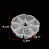 elvesmall 1pcs Plastic 6/815 Storage boxes Slots Adjustable packaging transparent Tool Case Craft Organizer box jewelry accessories