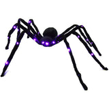 elvesmall Light-up Spider Halloween Decoration,Big Lighted Spider for Scary Halloween Outdoor Indoor Yard Home Party Haunted House Décor