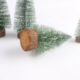 elvesmall  Mini Christmas Tree Desktop Decoration DIY Pine Needle Tree Christmas Decoration Christmas White Cedar Small Christmas Tree