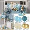 elvesmall Navy Blue Silver Balloon Garland Arch Kit Confetti Ballons Birthday Party Decor Kids Baby Shower Graduation Decor Wedding Supply