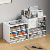 elvesmall Desktop Combination Drawer Storage Box Desk Organizer Reasonable Partition Office Accessories Pen Holder Organizers Stationery