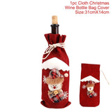 elvesmall Christmas Wine Bottle Cover Merry Christmas Decorations For Home  Cristmas Ornament Xmas Navidad Gifts New Year