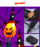 elvesmall 5pcs LED Halloween Pumpkin Outdoor Light Battery Power Horror Grimace Glowing Party Props Halloween Decoration