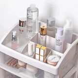 elvesmall Make Up Case Jewelry Container Box Makeup Organizer Drawers Plastic Cosmetic Storage Box Makeup Brush Holder Organizers
