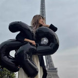 elvesmall 2pcs 40inch Huge Black Number Foil Balloons Birthday Party Decorations Adult Kids 10 11 12 15 20 25 30 45 50 60 Year Old Supplie