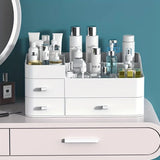 elvesmall Desktop Finishing Storage Box Cosmetic Storage Box Office Supplies Tool Storage Drawer Bathroom Storage Rack Desktop Finishing