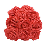 elvesmall 25Pcs 8cm PE Foam Rose Head Artificial Rose Flower Bouquet For Home Wedding Birthday Party Table Decor Valentines Day Gift Craft