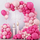 elvesmall Macaron Pink Balloon Garland Arch Kit Wedding Birthday Party Decoration Kids Girl Globos Gold Confetti Latex Ballon Baby Shower
