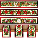 elvesmall Merry Christmas Red Black Grid Snowflake Table Runner Christmas Decoration For Home  Navidad Natal Xmas Tablecloth New Year