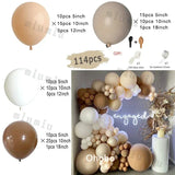 elvesmall  Retro Green Balloon Garland Arch Kit Wedding Birthday Balloons Decoration Party White Balloons For Baby Shower Decor Supplies