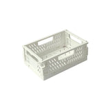 elvesmall Plastic Foldable Storage Crate Folding Box Basket Stackable Cute Makeup Jewellery Toys Boxes for Storage Box Organizer Portable