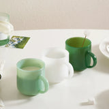 elvesmall  -  Jade Glass Cup Retro Green Glass High Borosilicate Glass Heat resistant Tea Cups Glass Coffee Mug Drinkware Dinking milk water