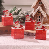 elvesmall Christmas Candy Box Gift Bags Cristmas Santa Claus Cookie Candy Packages 2023 Merry Christmas Party Decorations for Home