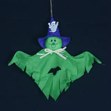 elvesmall 1pcs Halloween Hanging Ghost Decorations Pumpkin Ghost Straw Windsock Pendant for Outdoor Indoor Bar Party Background Decoration