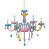 elvesmall European Children's Room LED Chandeliers Macaron Color Pendant Light Kids Room Boys Girls Bedroom Decor Ceiling Lamps Lustre