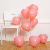 elvesmall  10/20pcs 12Inch Red Macarons Heart Shape Latex Balloon Birthday Party Decorations Wedding Decorations Kids Shower Globos