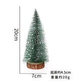 elvesmall  Mini Christmas Tree Desktop Decoration DIY Pine Needle Tree Christmas Decoration Christmas White Cedar Small Christmas Tree
