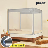 elvesmall   Simple Splicing Square Bracket Modern Mosquito Net bedding high quality canopy Mosquito proof tent