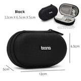 elvesmall Electronics Accessories Travel Organizer Hard Shell Digital Gadgets Storage Bag for Mac Adapter Mouse Data Cable Earphone HDD