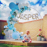 elvesmall  Plastic Balloon Arch Ring DIY Wreath Frame Holder Circle Ballon Stand Column Base Baby Shower Wedding Birthday Party Decor Kids