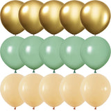 elvesmall green Birthday Party golden Balloons Baby Shower Metallic confetti Wedding Anniversaire Mariage Globos Decorations