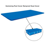 elvesmall Rectangular Swimming Pool Cover Solar Summer Pool Tub Rainproof Dust Cover Outdoor PE Bubble Film Blanket Accessory Pool Covers