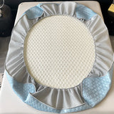elvesmall  -  Simple Thicken Latex Summer Mat for Bed High-quality Cool Feeling Fabric Fitted Bed Sheet Set Queen Breathable Ice Silk Bed Mats