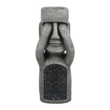 elvesmall See Hear Speak No Evil Garden Easter Island Statues Creative Resin Sculpture Outdoor Decoration Home Vase Statue Decor Figurine
