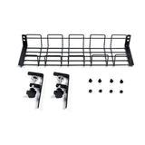 elvesmall Under-desk Cable Management Rack Hanger Punch free Hanging Wire Storage Organizer Wire Power Board Adapter Holder Basket Shelf