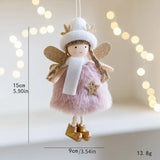 elvesmall Christmas Decoration Fabric Doll Small Figurine Pendant Plush Elk Santa Claus Snowman Christmas Tree Decorations