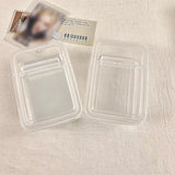 elvesmall High Quality Flip Top Transparent Storage Box Can Be Used Repeatedly Card Film Storage Box Fine Workmanship Simple And Delicate