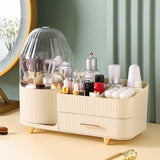 elvesmall  360°  Rotating Cosmetic Storage Box Holder Desktop Makeup Brushes Organizer Countertop Portable Lipstick Eyeliner Stand Boxes