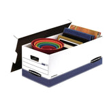 elvesmall Bankers Box File Storage Boxes with Lids, White, 12-Pack