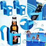 elvesmall Pool Drinks Holder Swimming Pool Water Cup Hanger Holder for Bathroom Tub Poolside Cup Hanger Rack Swim Pool Party Accessories