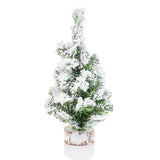 elvesmall  Mini Artificial Christmas Tree Home Bedroom Desktop Ornament Red Bow Pine Cone Party Christmas Decoration for Home Gifts