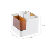 elvesmall 1pc Pen Holder Multi-grid Stationery Storage Box Detachable Combination Desktop Organizer Student Office Desk Accessories