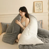 elvesmall New Super Thickened Warm Winter Blankets for Beds Artificial Lamb Cashmere Weighted Blankets Soft Fluffy Warmth Comforter Duvet