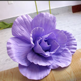 elvesmall 80CM Giant PE Foam Rose Simulation Flowers Branch Wedding Backdrop Decoration Peony Garden Wall Road Cited Stage Party Supply