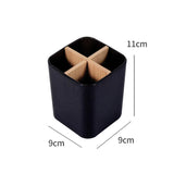 elvesmall Bamboo Electric Toothbrush Holder Razor Makeup Brush Storage Box Toothpaste Toothbrush Stand Bathroom Accessories