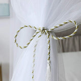 elvesmall Large Mosquito Net with LED Star String Lights Bed Canopy Elegant Bed Curtains Camping Dormitory Patio Travel Hanging Tent